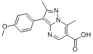 3-(4-METHOXYPHENYL)-2,7-DIMETHYL-PYRAZOLO[1,5-A]PYRIMIDINE-6-CARBOXYLIC ACID CAS#: 941266-24-6