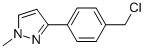 3-[4-(chloromethyl)phenyl]-1-methyl-1h-pyrazole CAS#: 916766-83-1