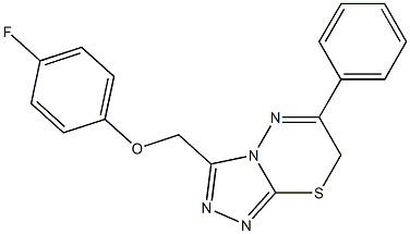 3-[(4-fluorophenoxy)methyl]-6-phenyl-7H-[1,2,4]triazolo[3,4-b][1,3,4]thiadiazine CAS#: 919011-30-6