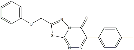 3-(4-methylphenyl)-7-(phenoxymethyl)-4H-[1,3,4]thiadiazolo[2,3-c][1,2,4]triazin-4-one CAS#: 929967-86-2