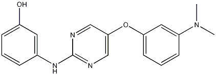 3-(5-(3-(dimethylamino)phenoxy)pyrimidin-2-ylamino)phenol CAS#: 956128-01-1