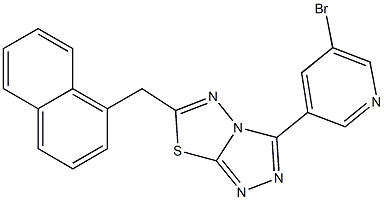 3-(5-bromo-3-pyridinyl)-6-(1-naphthylmethyl)[1,2,4]triazolo[3,4-b][1,3,4]thiadiazole CAS#: 951967-15-0
