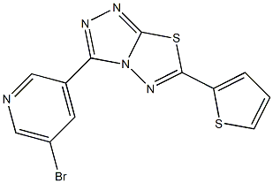 3-(5-bromopyridin-3-yl)-6-(thiophen-2-yl)[1,2,4]triazolo[3,4-b][1,3,4]thiadiazole CAS#: 951973-69-6