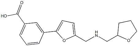 3-(5-{[(tetrahydro-2-furanylmethyl)amino]methyl}-2-furyl)benzoic acid CAS#: 932200-99-2