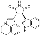 3-(5,6-Dihydro-4H-pyrrolo[3,2,1-ij]quinolin-1-yl)-4-(1H-indol-3-yl)-pyrrolidine-2,5-dione CAS#: 905854-02-6