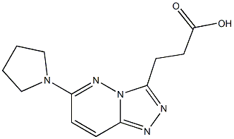3-(6-(pyrrolidin-1-yl)-[1,2,4]triazolo[4,3-b]pyridazin-3-yl)propanoic acid CAS#: 913527-48-7