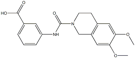 3-[(6,7-Dimethoxy-3,4-dihydro-1H-isoquinoline-2-carbonyl)-amino]-benzoic acid CAS#: 924765-24-2