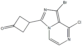 3-(8-broMo-1-chloroH-pyrrolo[1,2-a]pyrazin-6-yl)cyclobutanone CAS#: 936901-73-4