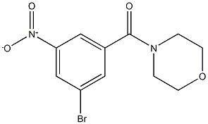 (3-Bromo-5-nitrophenyl)(morpholino)methanone CAS#: 941294-19-5