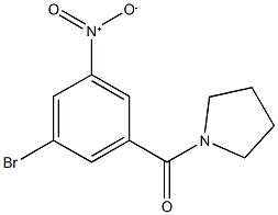 (3-Bromo-5-nitrophenyl)(pyrrolidin-1-yl)methanone CAS#: 941294-20-8