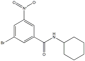 3-Bromo-N-cyclohexyl-5-nitrobenzamide CAS#: 941294-22-0