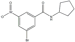3-Bromo-N-cyclopentyl-5-nitrobenzamide CAS#: 941294-18-4