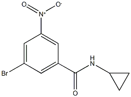 3-Bromo-N-cyclopropyl-5-nitrobenzamide CAS#: 941294-17-3