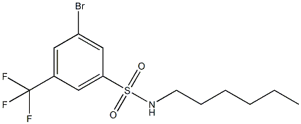 3-Bromo-N-hexyl-5-(trifluoromethyl)benzenesulfonamide CAS#: 951884-63-2