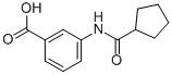 3-[(CYCLOPENTYLCARBONYL)AMINO]BENZOIC ACID CAS#: 915921-84-5