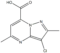 3-Chloro-2,5-dimethylpyrazolo[1,5-a]pyrimidine-7-carboxylic acid CAS#: 932236-38-9