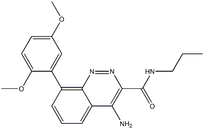 3-CinnolinecarboxaMide, 4-aMino-8-(2,5-diMethoxyphenyl)-N-propyl- CAS#: 942436-93-3
