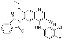 3-Cyano-4-(3-chloro-4-fluoroanilino)-7-ethoxy-6-(phthaliMidyl)quinoline CAS#: 915945-40-3