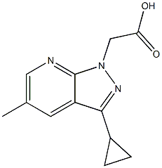 (3-Cyclopropyl-5-methyl-1H-pyrazolo[3,4-b]pyridin-1-yl)acetic acid CAS#: 937605-70-4