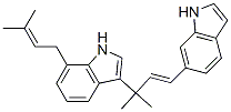 3-[(E)-3-(1H-Indol-6-yl)-1,1-dimethyl-2-propenyl]-7-(3-methyl-2-butenyl)-1H-indole CAS#: 99102-34-8
