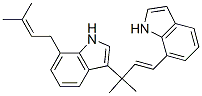 3-[(E)-3-(1H-Indol-7-yl)-1,1-dimethyl-2-propenyl]-7-(3-methyl-2-butenyl)-1H-indole CAS#: 99102-32-6