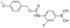 3-FLUORO-4-[(4-METHOXYBENZYLOXY)CARBONYLAMINO]BENZENEBORONIC ACID 98 CAS#: 913835-49-1