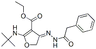 3-Furancarboxylic  acid,  2-[(1,1-dimethylethyl)amino]-4,5-dihydro-4-[(phenylacetyl)hydrazono]-,  ethyl  ester  (9CI) CAS#: 907956-45-0