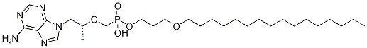 3-(Hexadecyloxy)propyl hydrogen ((((R)-1-(6-amino-9H-purin-9-yl)propan-2-yl)oxy)methyl)phosphonat CAS#: 911208-73-6