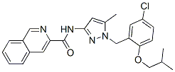 3-Isoquinolinecarboxamide,  N-[1-[[5-chloro-2-(2-methylpropoxy)phenyl]methyl]-5-methyl-1H-pyrazol-3-yl]- CAS#: 913570-09-9