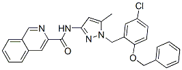 3-Isoquinolinecarboxamide,  N-[1-[[5-chloro-2-(phenylmethoxy)phenyl]methyl]-5-methyl-1H-pyrazol-3-yl]- CAS#: 913569-83-2