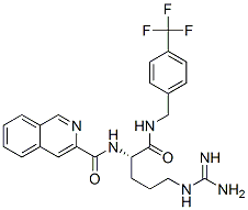 3-Isoquinolinecarboxamide,  N-[(1S)-4-[(aminoiminomethyl)amino]-1-[[[[4-(trifluoromethyl)phenyl]methyl]amino]carbonyl]butyl]- CAS#: 929611-17-6