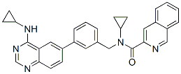 3-Isoquinolinecarboxamide,  N-cyclopropyl-N-[[3-[4-(cyclopropylamino)-6-quinazolinyl]phenyl]methyl]- CAS#: 950569-46-7