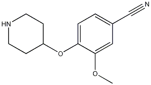 3-METHOXY-4-(4-PIPERIDINYLOXY)BENZONITRILE CAS#: 902837-12-1
