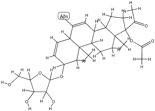 3-O-arabinofuranosylchlormadinol acetate CAS#: 98753-24-3
