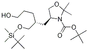 3-Oxazolidinecarboxylic acid, 4-[(2R)-2-[[[(1,1-diMethylethyl)diMethylsilyl]oxy]Methyl]-5-hydroxypentyl]-2,2-diMethyl-, 1,1-diMethylethyl ester, (4S)- CAS#: 942144-35-6