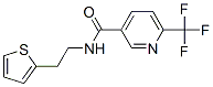 3-PYRIDINECARBOXAMIDE, N-[2-(2-THIENYL)ETHYL]-6-(TRIFLUOROMETHYL)- CAS#: 949870-64-8