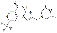 3-PYRIDINECARBOXAMIDE, N-[4-[(2,6-DIMETHYL-4-MORPHOLINYL)METHYL]-2-THIAZOLYL]-6-(TRIFLUOROMETHYL)- CAS#: 949779-73-1