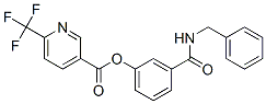 3-PYRIDINECARBOXYLIC ACID, 6-(TRIFLUOROMETHYL)-, 3-[[(PHENYLMETHYL)AMINO]CARBONYL]PHENYL ESTER CAS#: 941158-45-8