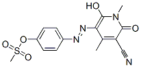3-Pyridinecarbonitrile,  1,2-dihydro-6-hydroxy-1,4-dimethyl-5-[2-[4-[(methylsulfonyl)oxy]phenyl]diazenyl]-2-oxo- CAS#: 934747-29-2