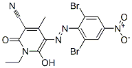 3-Pyridinecarbonitrile,  5-[2-(2,6-dibromo-4-nitrophenyl)diazenyl]-1-ethyl-1,2-dihydro-6-hydroxy-4-methyl-2-oxo- CAS#: 939281-25-1