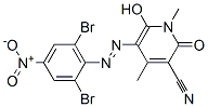 3-Pyridinecarbonitrile,  5-[2-(2,6-dibromo-4-nitrophenyl)diazenyl]-1,2-dihydro-6-hydroxy-1,4-dimethyl-2-oxo- CAS#: 940064-41-5