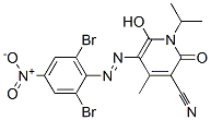 3-Pyridinecarbonitrile,  5-[2-(2,6-dibromo-4-nitrophenyl)diazenyl]-1,2-dihydro-6-hydroxy-4-methyl-1-(1-methylethyl)-2-oxo- CAS#: 940064-44-8