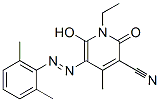 3-Pyridinecarbonitrile,  5-[2-(2,6-dimethylphenyl)diazenyl]-1-ethyl-1,2-dihydro-6-hydroxy-4-methyl-2-oxo- CAS#: 939281-03-5