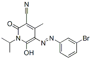 3-Pyridinecarbonitrile,  5-[2-(3-bromophenyl)diazenyl]-1,2-dihydro-6-hydroxy-4-methyl-1-(1-methylethyl)-2-oxo- CAS#: 940064-21-1