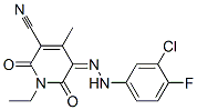 3-Pyridinecarbonitrile,  5-[2-(3-chloro-4-fluorophenyl)hydrazinylidene]-1-ethyl-1,2,5,6-tetrahydro-4-methyl-2,6-dioxo- CAS#: 934084-98-7