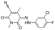 3-Pyridinecarbonitrile,  5-[2-(3-chloro-4-fluorophenyl)hydrazinylidene]-1,2,5,6-tetrahydro-1,4-dimethyl-2,6-dioxo- CAS#: 934085-11-7
