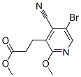 3-Pyridinepropanoic acid, 5-bromo-4-cyano-2-methoxy-, methyl ester CAS#: 908279-60-7