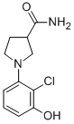 3-Pyrrolidinecarboxamide, 1-(2-chloro-3-hydroxyphenyl)- CAS#: 925233-25-6