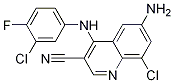 3-Quinolinecarbonitrile, 6-aMino-8-chloro-4-[(3-chloro-4-fluorophenyl)aMino]- CAS#: 915364-18-0