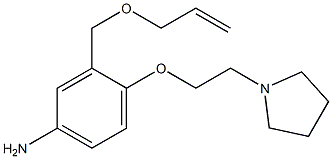 3-(allyloxymethyl)-4-(2-(pyrrolidin-1-yl)ethoxy)benzenamine CAS#: 937273-33-1